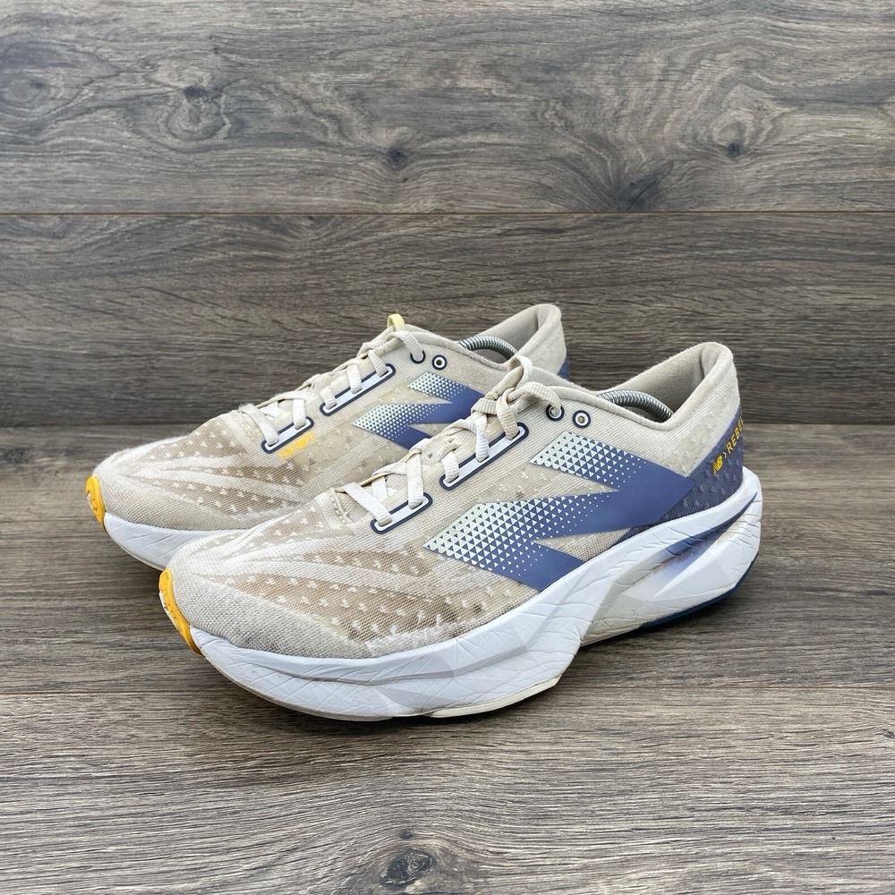 New Balance Women's Fuel Cell Rebel v4 Running Shoes Size 9.5 White Blue